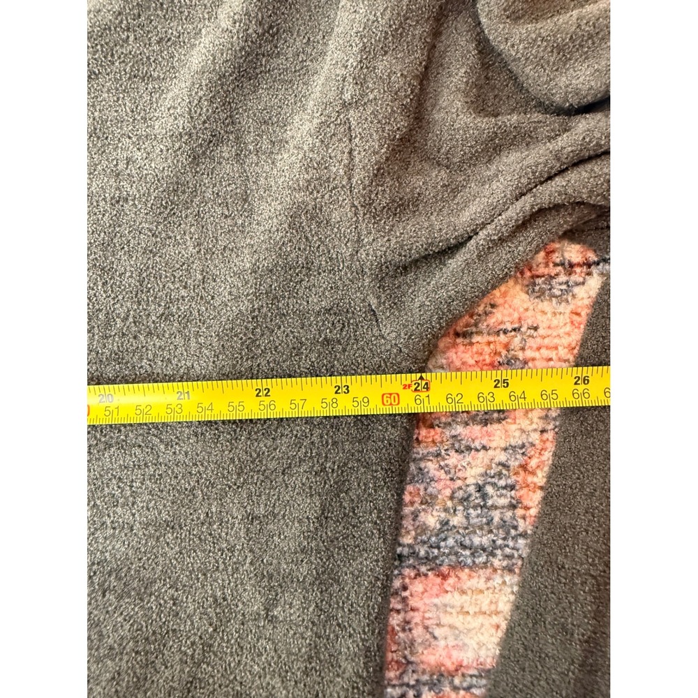 Barefoot Dreams CozyChic Ultra Lite Shawl Collar Pullover Sweater Grey XL - Picture 8 of 9